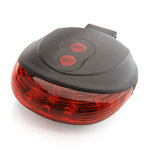 Safety Laser Tail Light Water Resistant Red or Colorful Flashing Lights - Click Image to Close